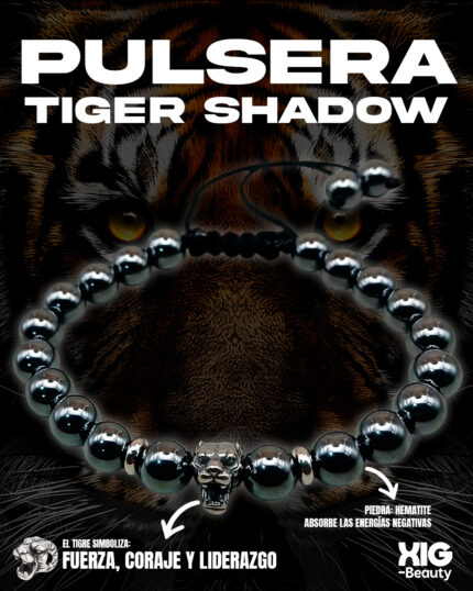 🐯 Pulsera Tiger Shadow – Fuerza y Determinación 🔥