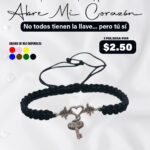 Abre mi corazón - Pulsera de hilo