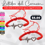 🫀 Latidos del Corazón – Pulsera de Hilo