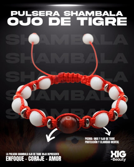 ⚔️ Pulsera Shambala Ojo de Tigre – Enfoque y Fortaleza ⚡🔥