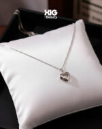 Cadena Corazón de Acero en Acero Inoxidable Plata y Dorado 18k - Imagen 4